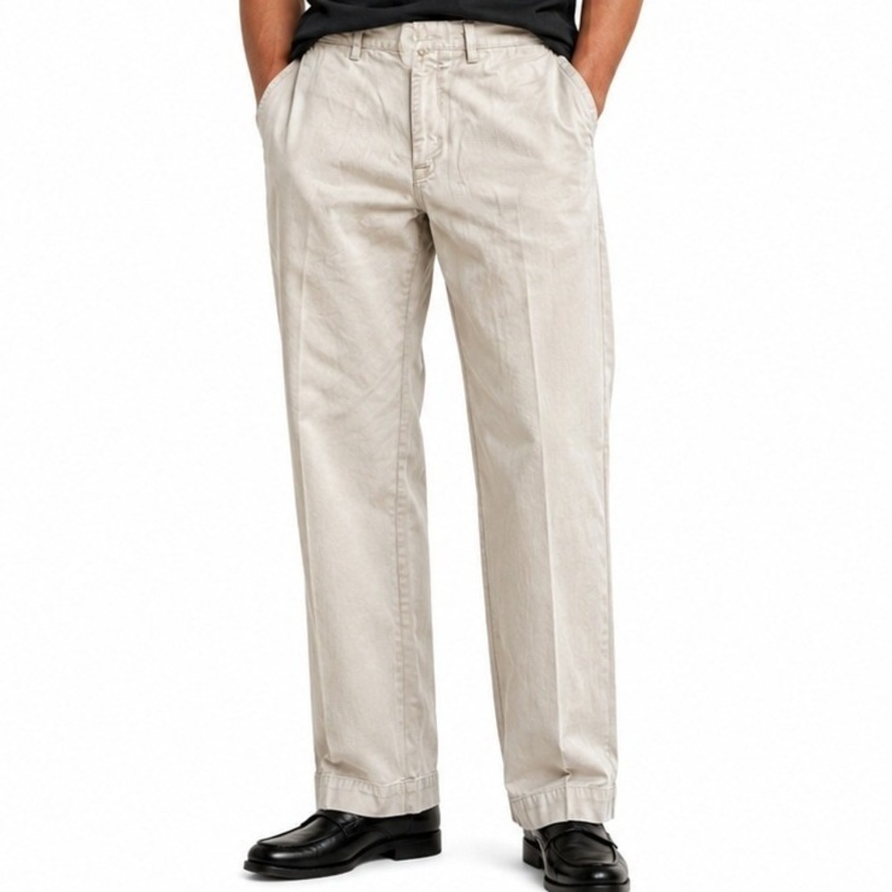 Polo Ralph Lauren Chino Pants Mens 36x30 Beige Tan Cotton Straight Leg Trousers